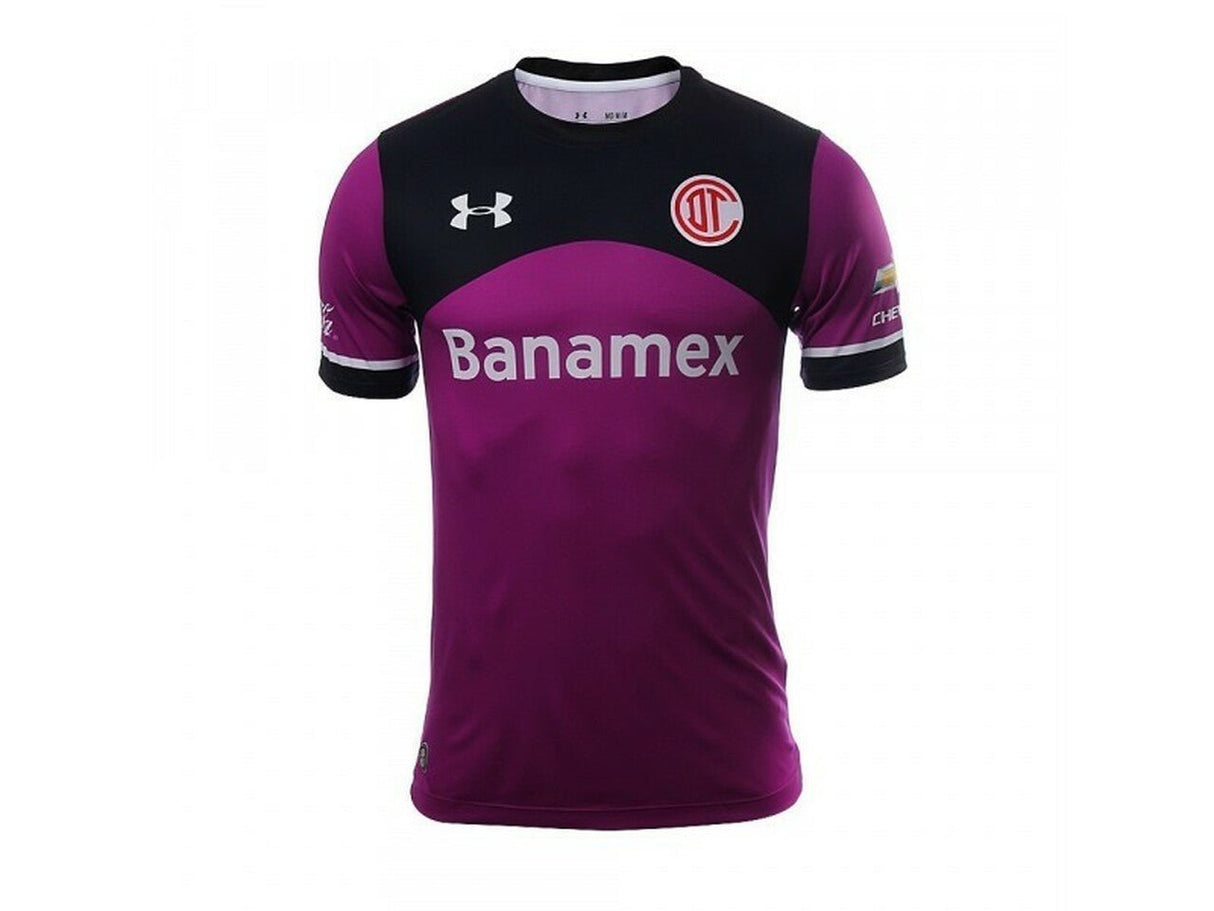 Under Armour Toluca 2015/2016 Official Third Goal Keeper Jersey - Purple Black - Best Buy Soccer