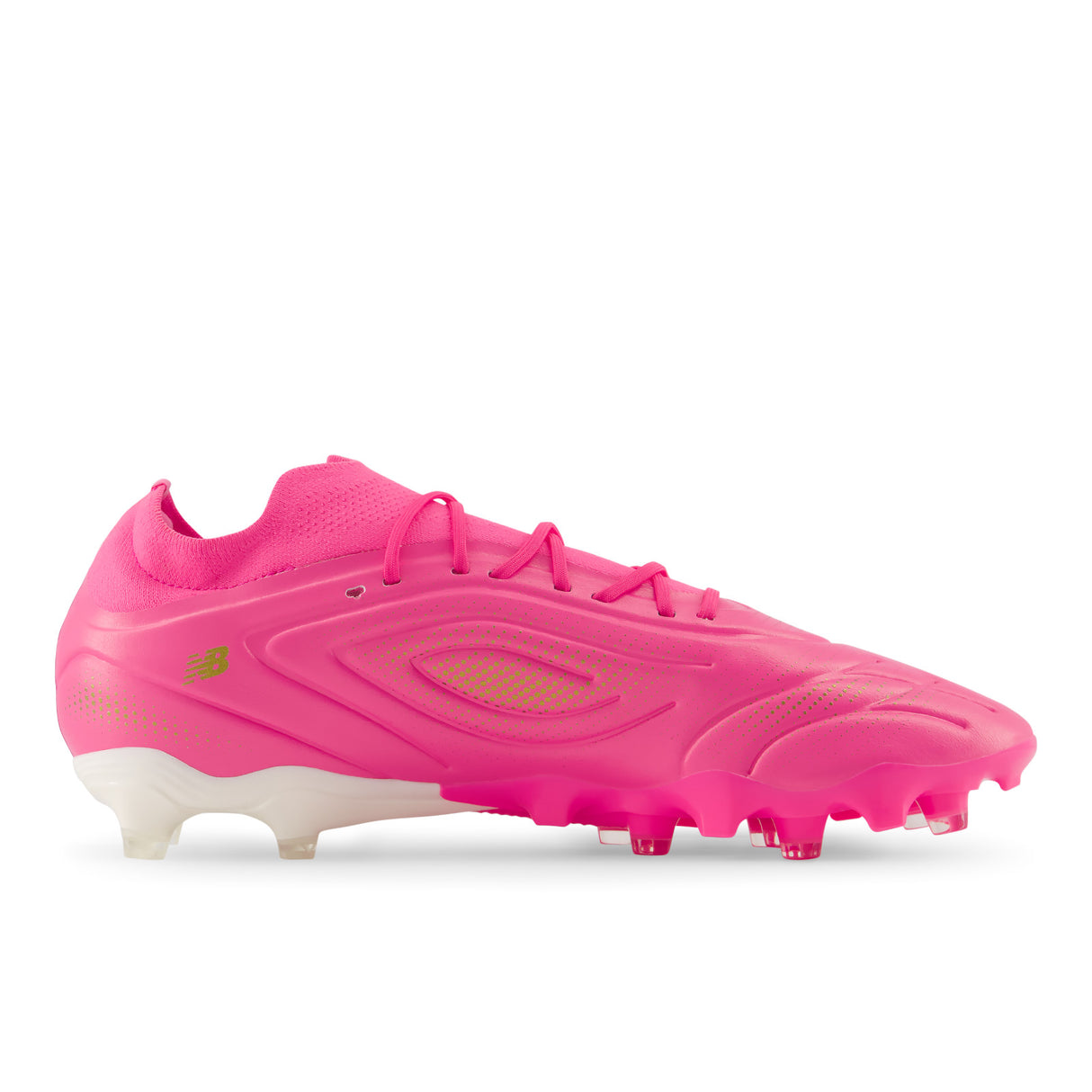 New Balance Tekela Team Low Laced V5 FG Firm Ground Men's Soccer Cleats - Pink Heat
