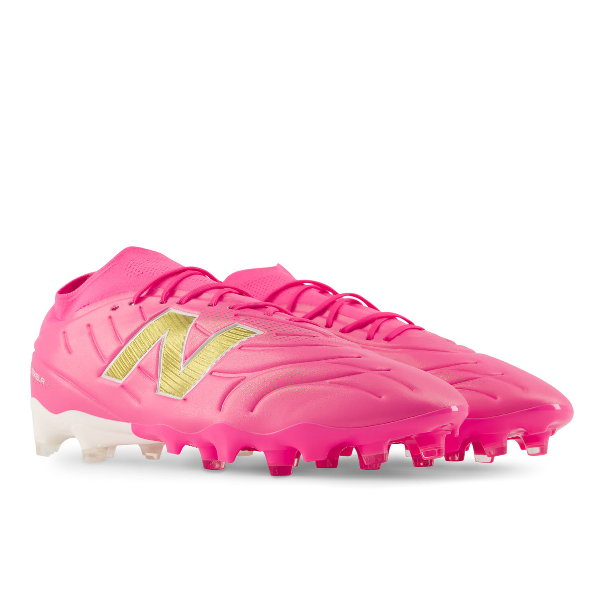 New Balance Tekela Team Low Laced V5 FG Firm Ground Men's Soccer Cleats - Pink Heat