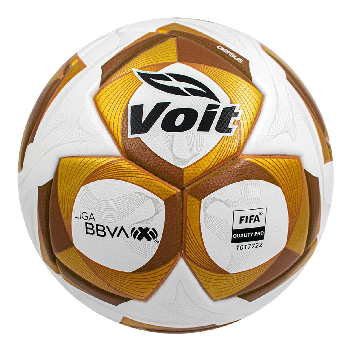 Voit AEREUS Liga MX Opening 2025 Liguilla Quality FIFA Pro Soccer Ball - White/Gold/Black - Best Buy Soccer