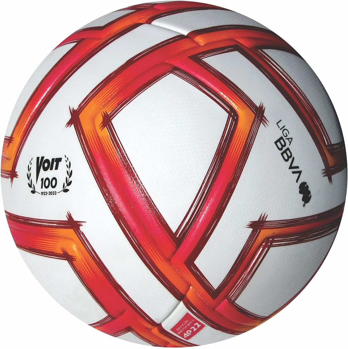 Voit Quality Pro Official Match Soccer Ball Liga MX Apertura 22 - White/Hi - Vis Orange - Best Buy Soccer