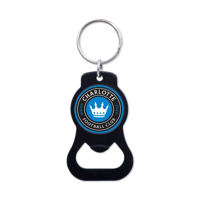 WinCraft Charlotte FC Black Bottle Opener Key Ring Black/Blue - Best Buy Soccer