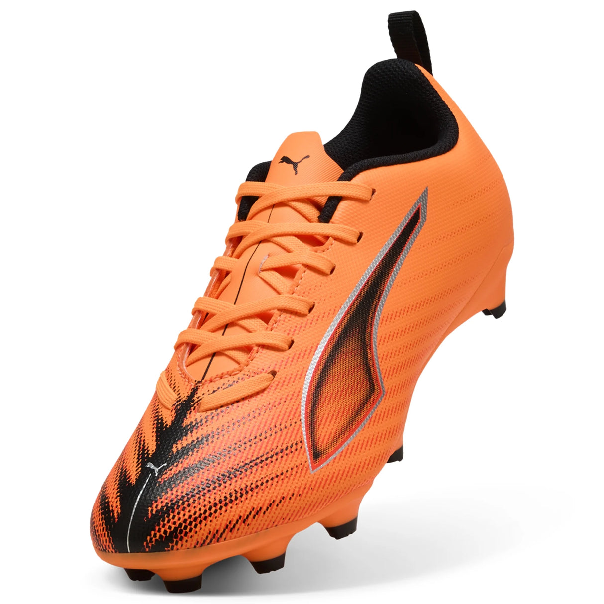 PUMA Ultra 6 Play FG/AG Youth Soccer Cleats- Orange/Black/Red