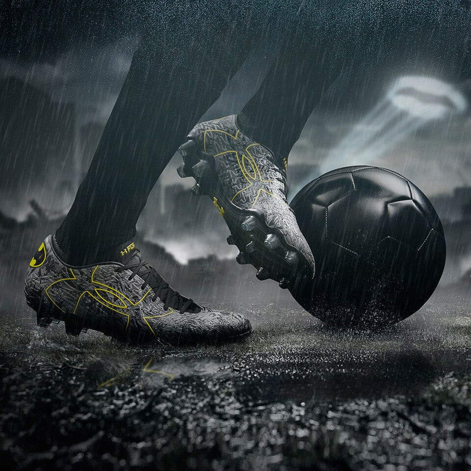 Botas de fútbol para terreno firme Under Armour Alter Ego Clutch Fit Force 2.0 FG Negro/Acero/Taxi