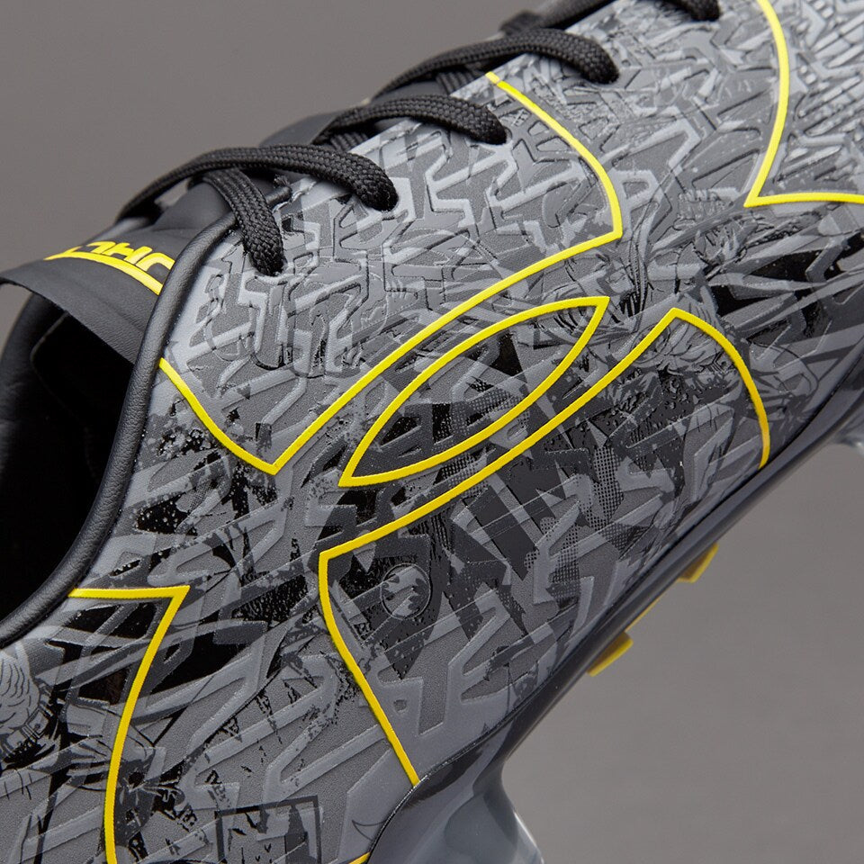 Botas de fútbol para terreno firme Under Armour Alter Ego Clutch Fit Force 2.0 FG Negro/Acero/Taxi