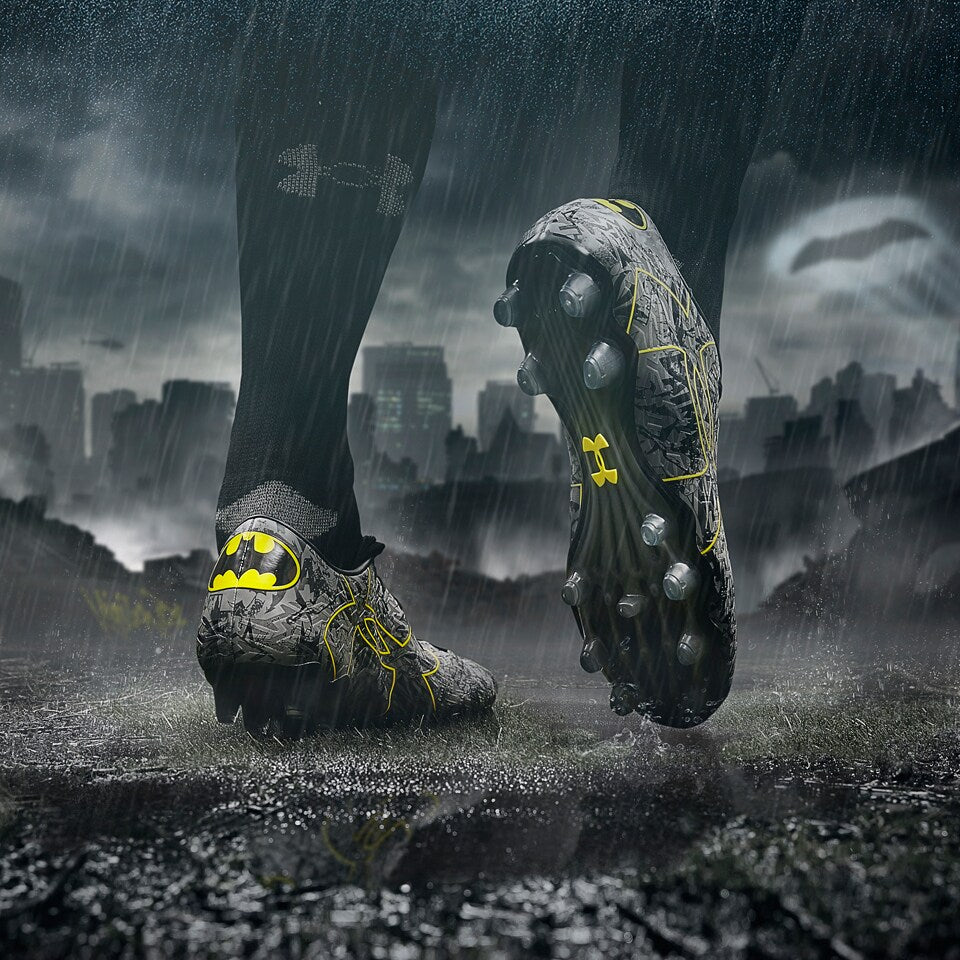 Botas de fútbol para terreno firme Under Armour Alter Ego Clutch Fit Force 2.0 FG Negro/Acero/Taxi