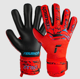 Reusch Attrakt Grip Evolution Fingersave Goalkeeper Gloves Bright Red/Blue/Black