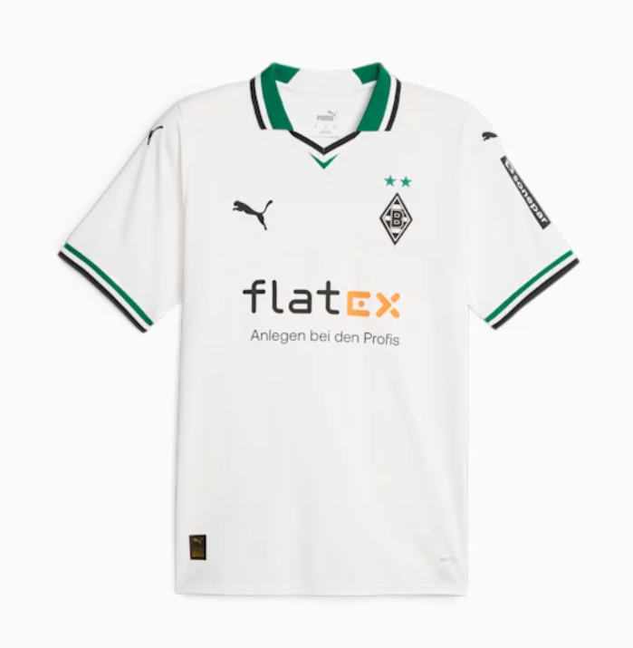 Puma Borussia Monchengladbach Home Jersey 23 White Power Green M