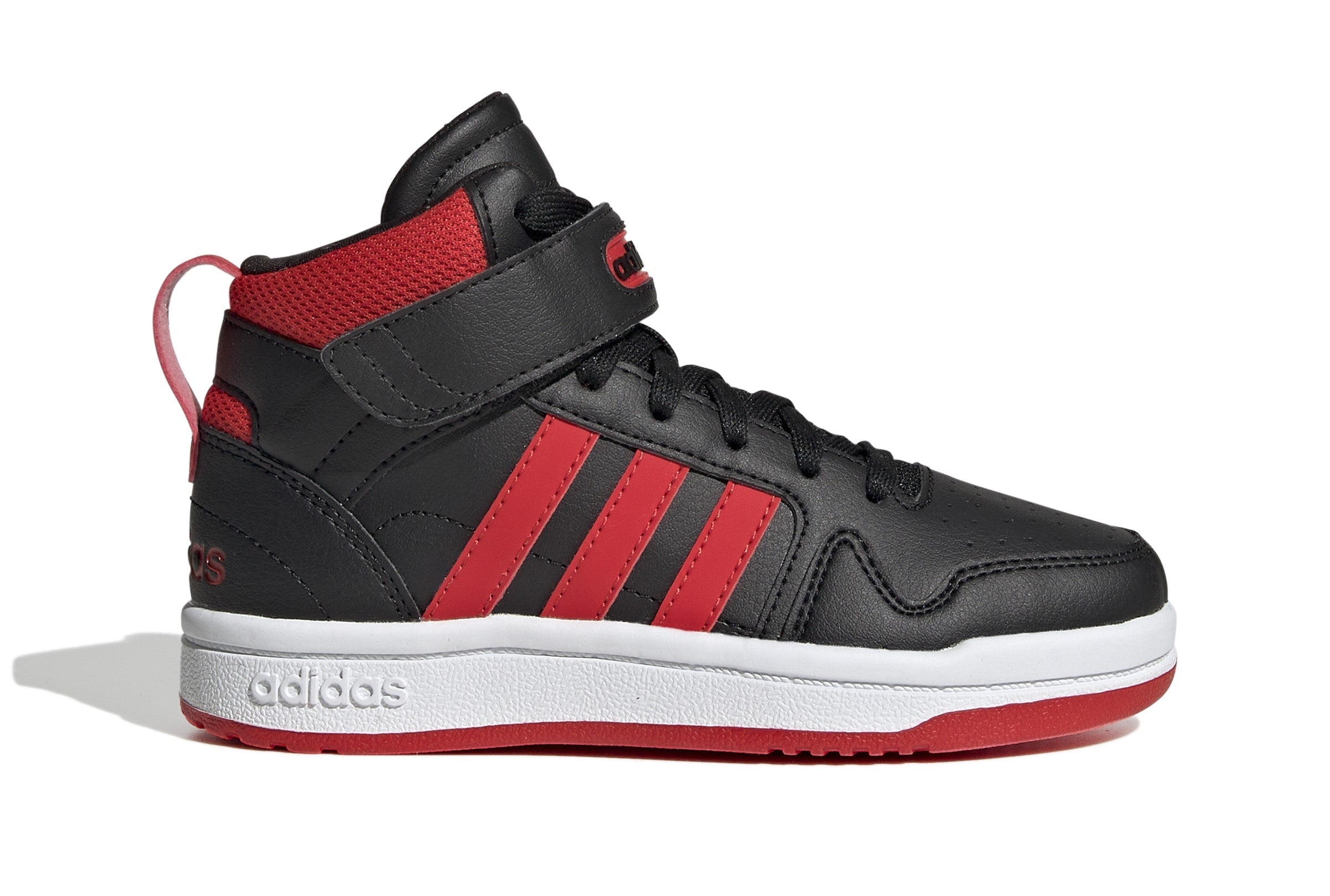Adidas Kids Postmove Mid Shoes Black Red 13K