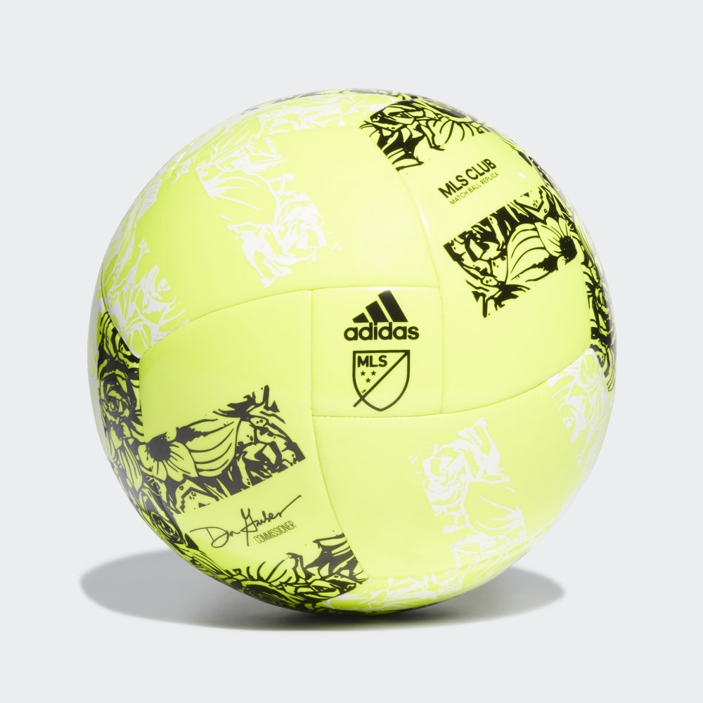 adidas MLS Club Soccer Ball - Yellow/Black