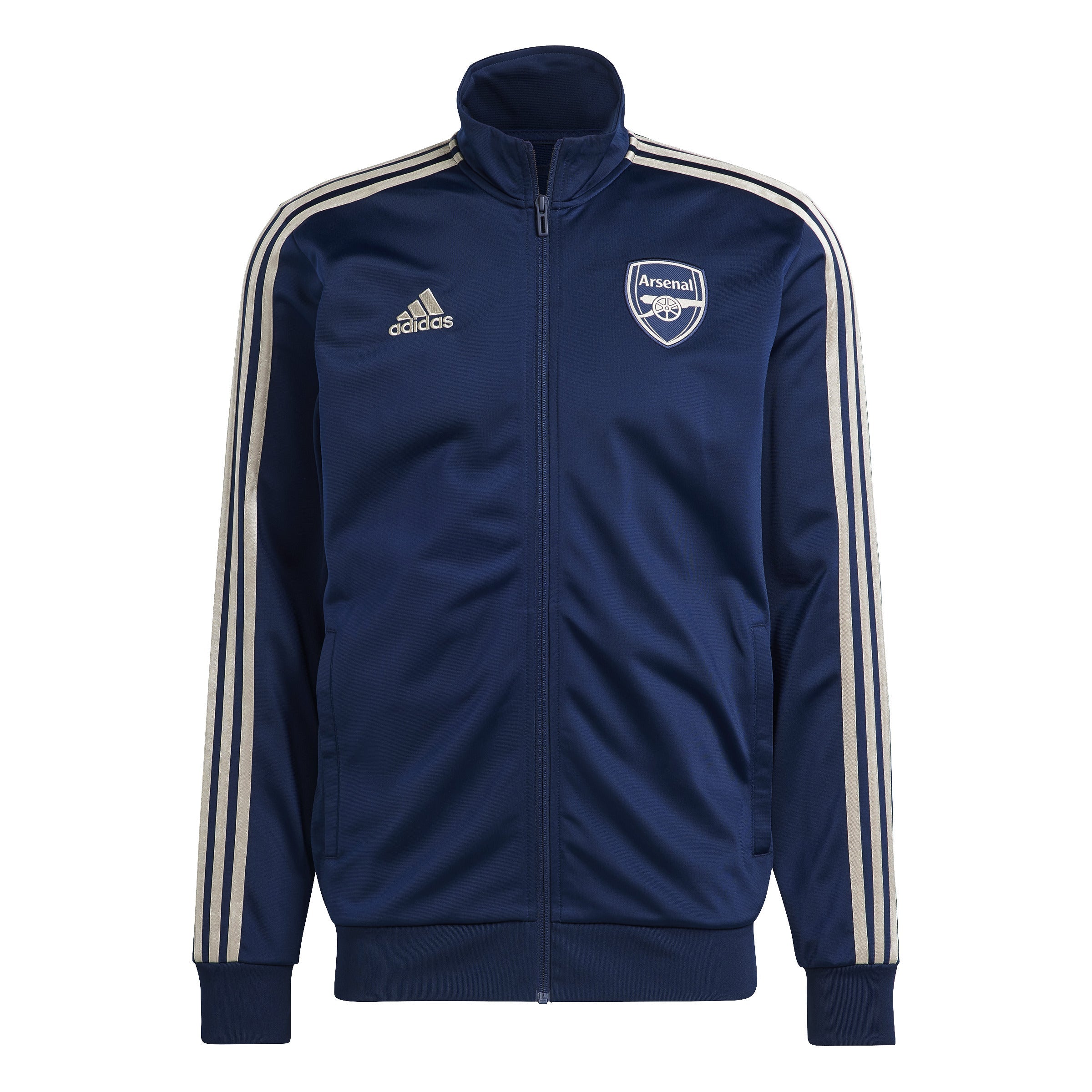 Adidas tracksuit top navy blue online