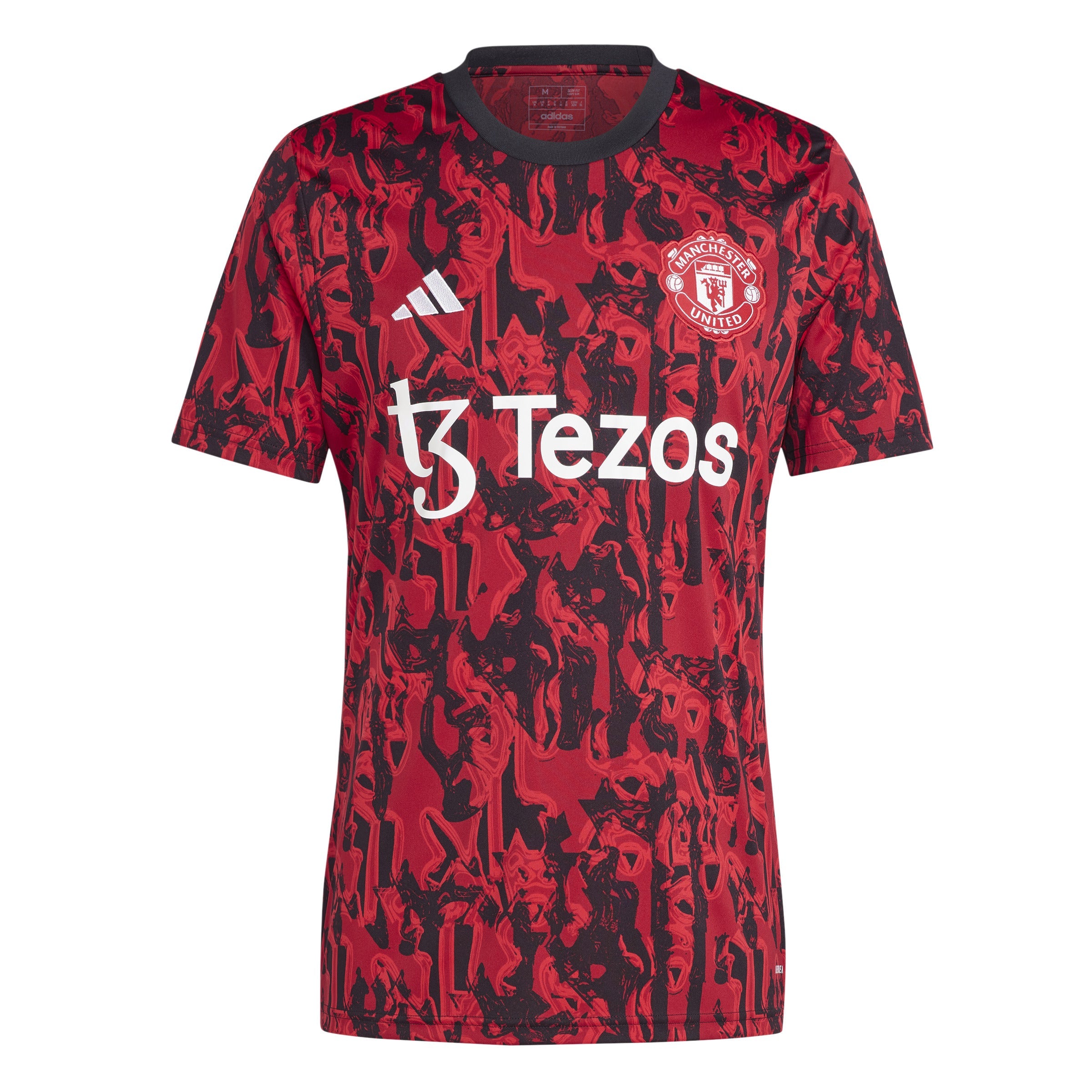 Adidas Manchester United Pre Match Jersey 23 24 Red Black Size M