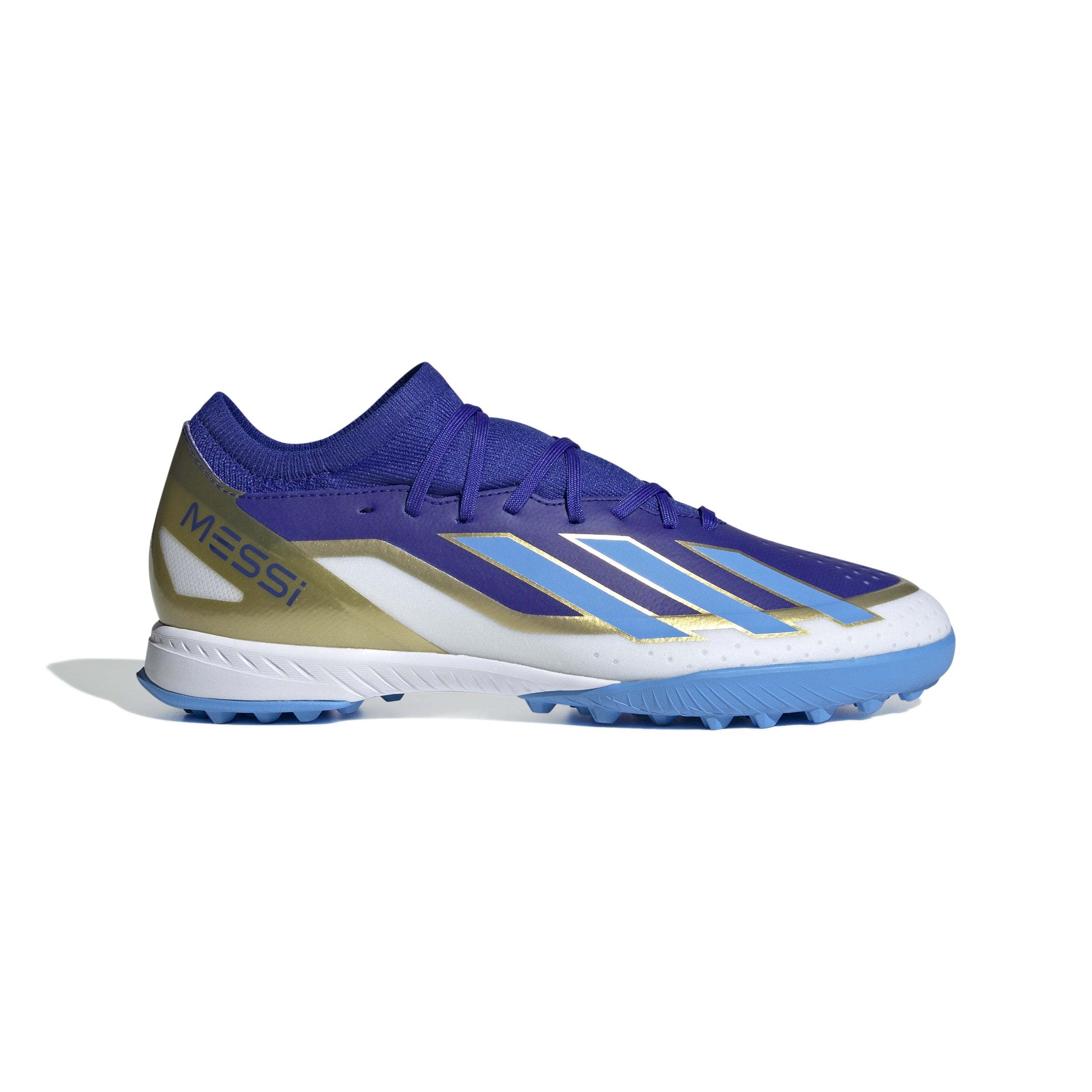 Adidas x Crazyfast Messi League Turf Soccer Cleats Blue White
