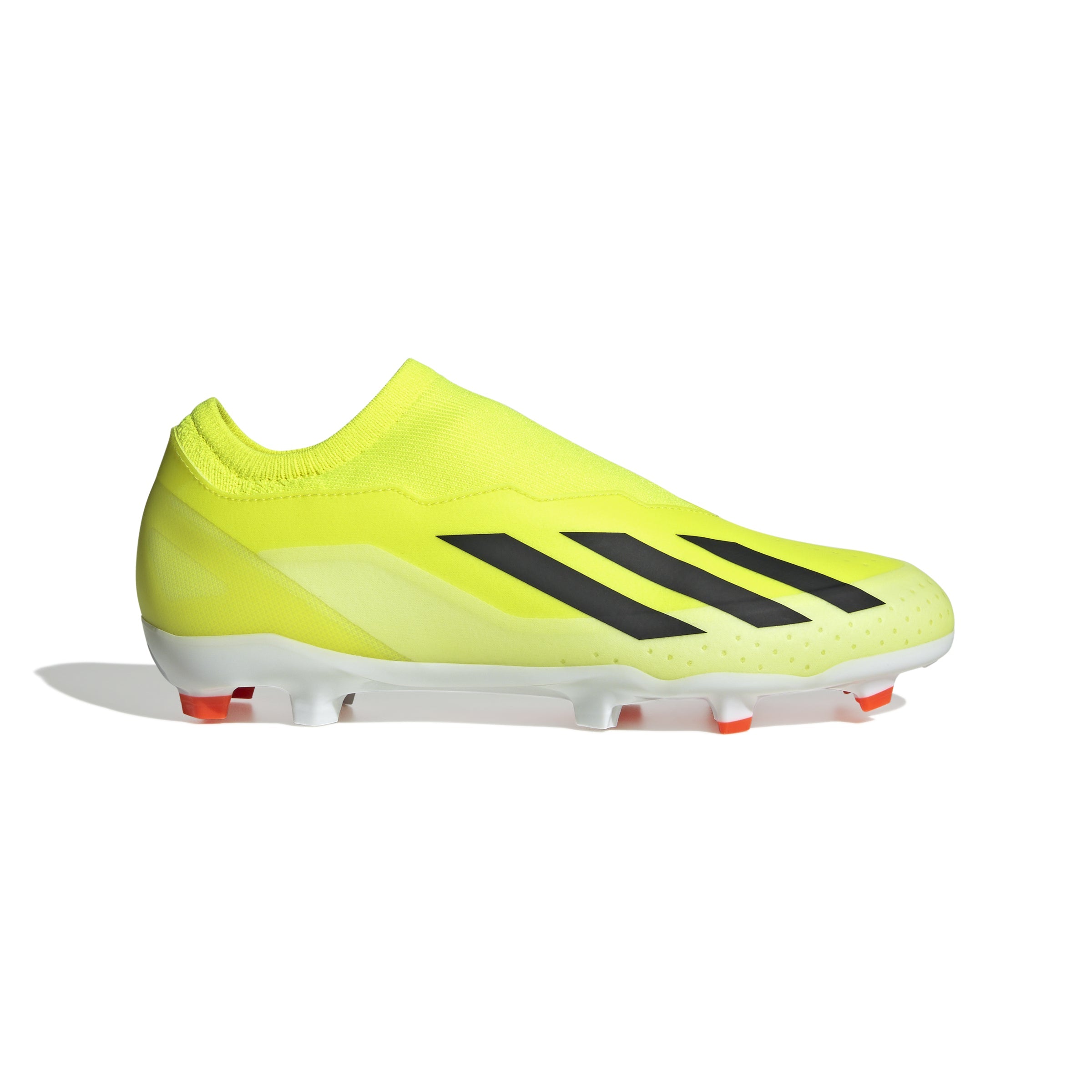 Adidas x Crazyfast League Laceless FG Firm Ground Soccer Cleats Team Solar Yellow Core Black 7.5