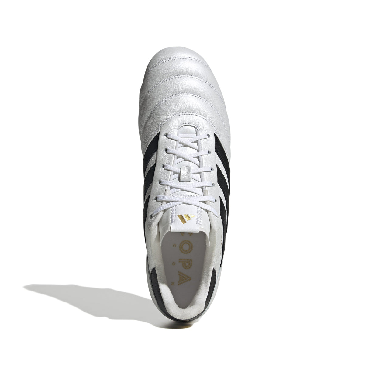 adidas Copa Icon FG Firm Ground Soccer Cleats - White/Black/Gold Metallic - Best Buy Soccer