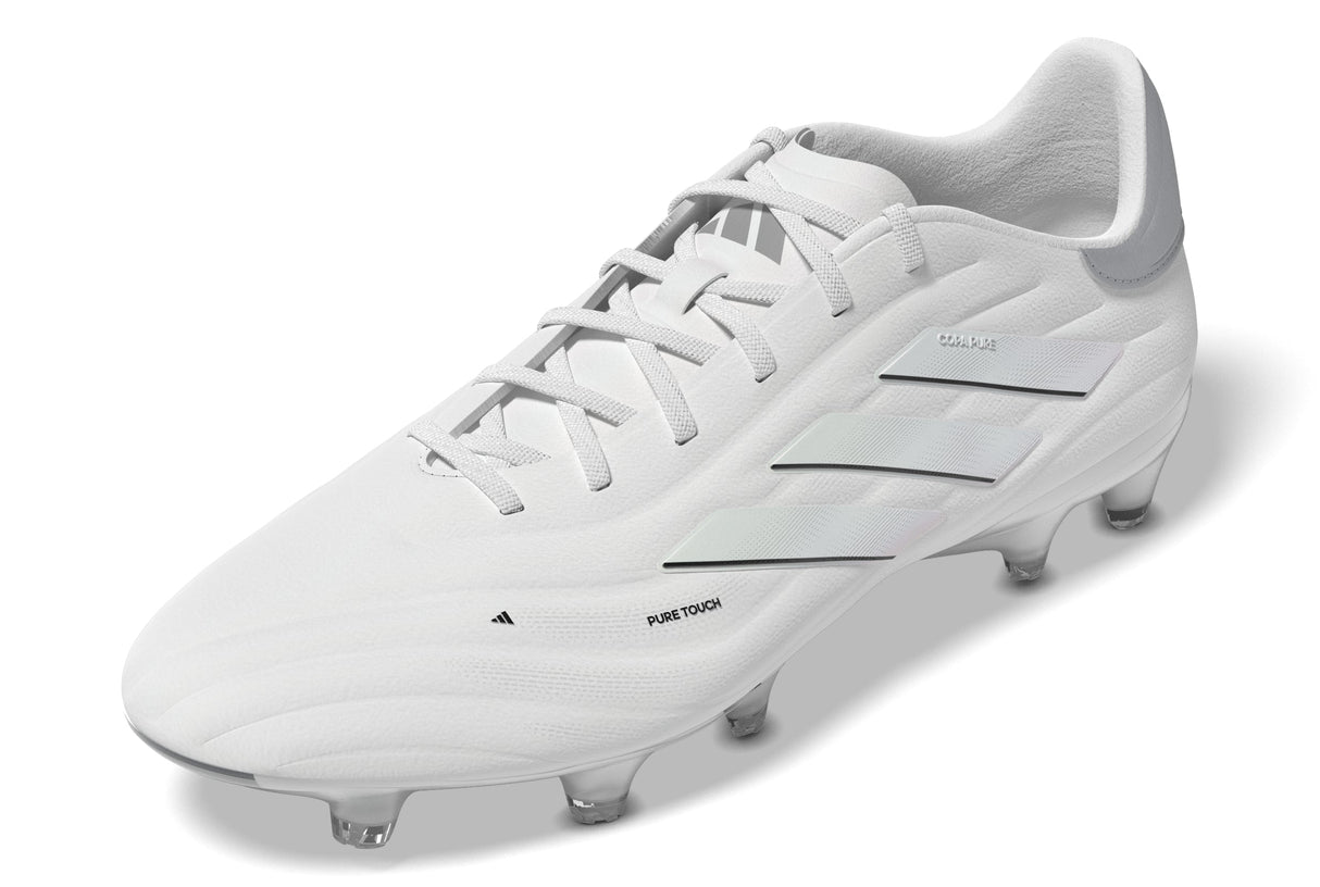 adidas Copa Pure 2 Elite FG Firm Ground Soccer Cleats - White/Silver Metallic - Best Buy Soccer