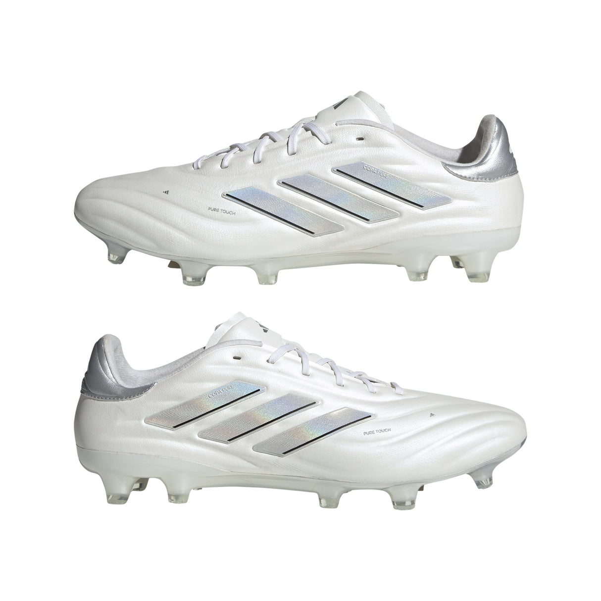 adidas Copa Pure 2 Elite FG Firm Ground Soccer Cleats - White/Silver Metallic - Best Buy Soccer