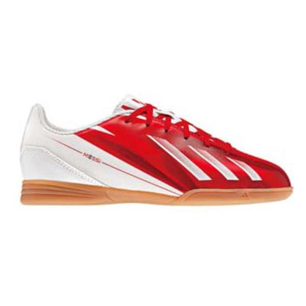 adidas Kids F5 in Indoor Shoes, White-Orange / 11K