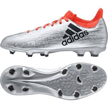adidas Kid's X 16.3 FG/AG J Firm Ground Soccer Cleats Silver/Red/Black - Best Buy Soccer