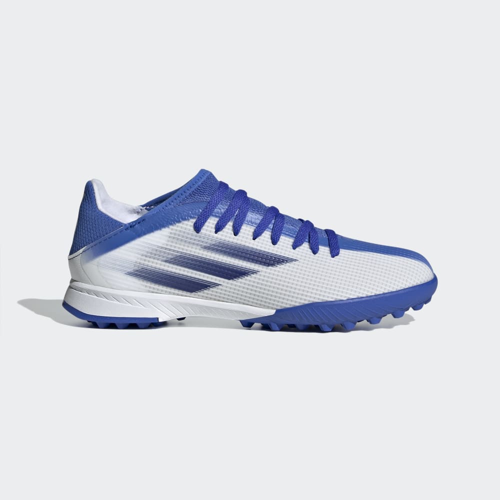 adidas Kid's X Speed Flow.3 TF J Turf Soccer Shoes White/Blue - Best Buy Soccer