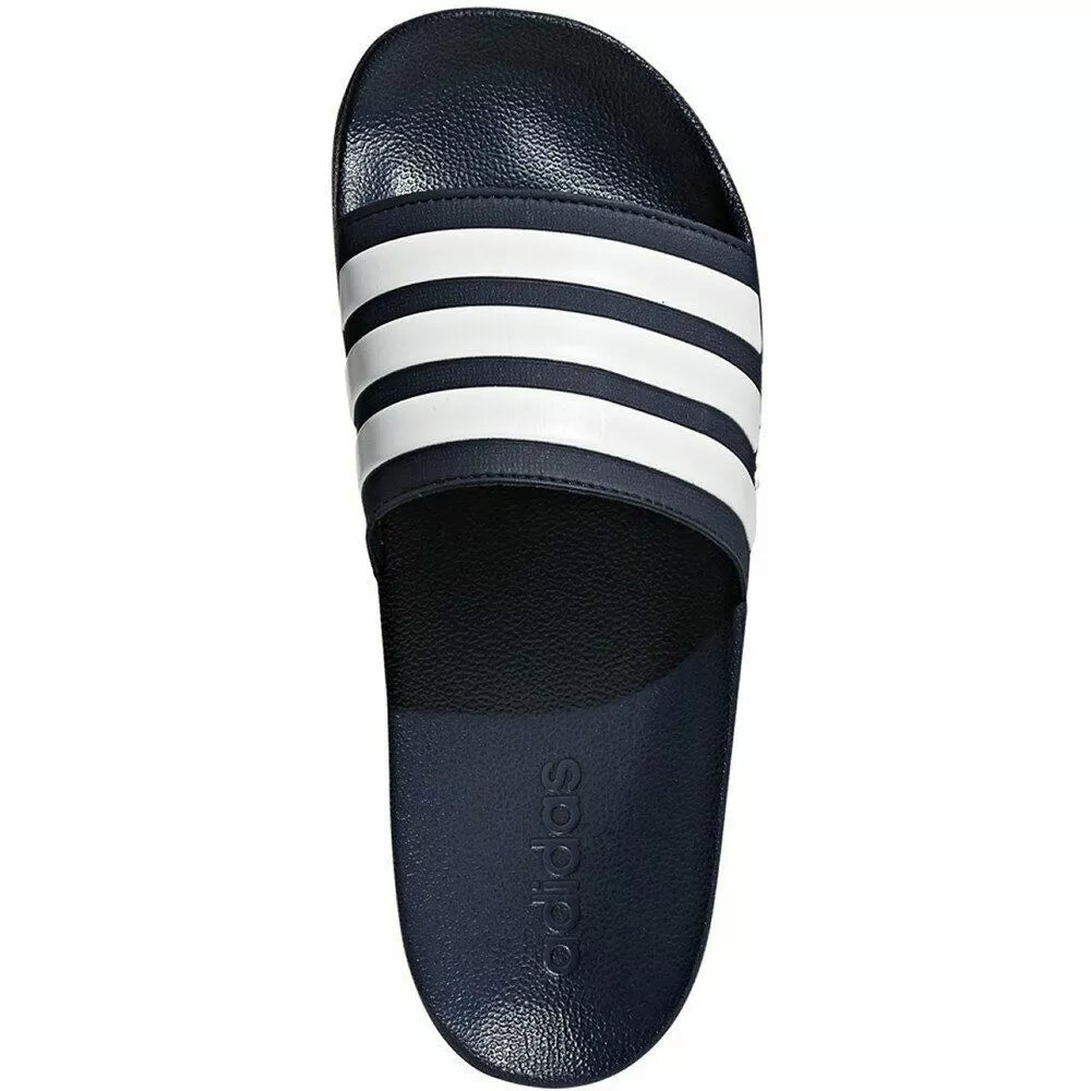 adidas Men's Adilette Shower Slides Navy/White - Best Buy Soccer