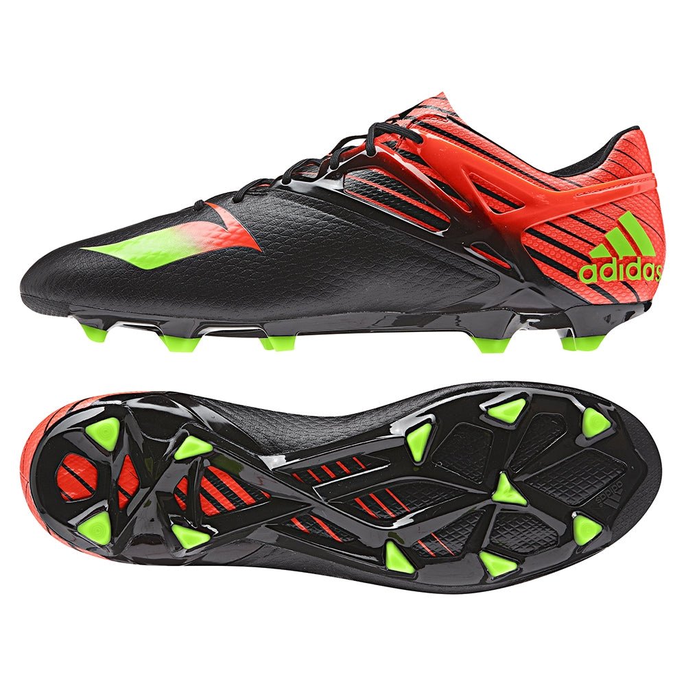 adidas Messi 15.1 FG/AG Multi - Ground Soccer Cleats - Black/Solar Green/Solar Red - Best Buy Soccer