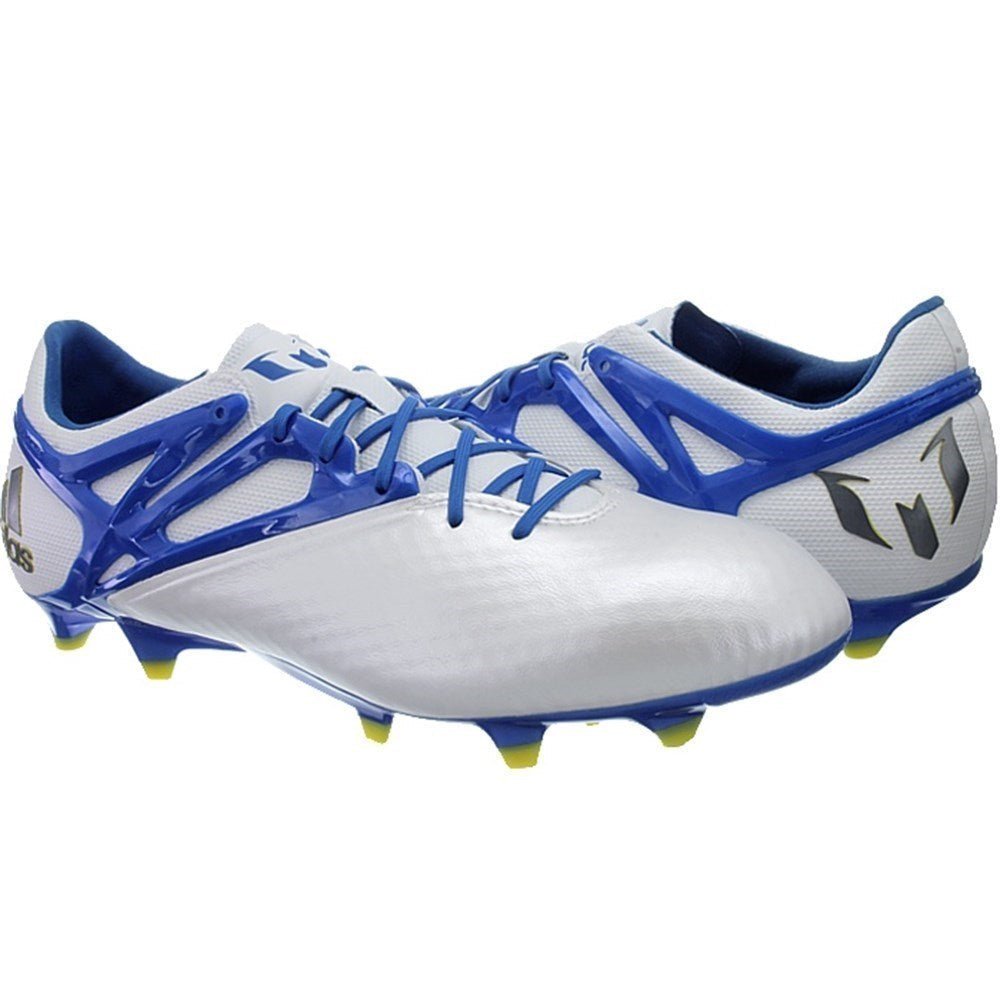 adidas Messi 15.1 FG/AG Multi - Ground Soccer Cleats - White/Blue/Black - Best Buy Soccer
