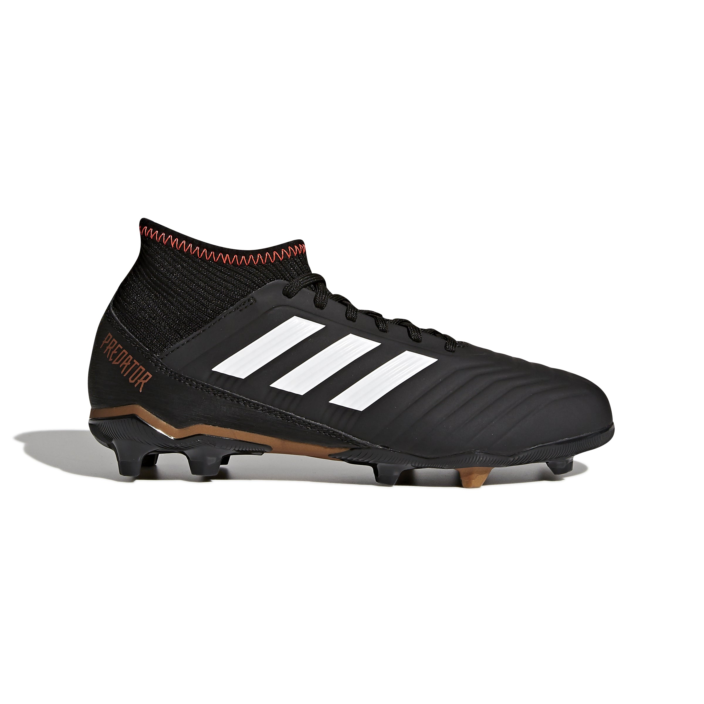 adidas Predator 18.3 FG Firm Ground Youth Soccer Cleats - Black/White/Solar Red - Best Buy Soccer