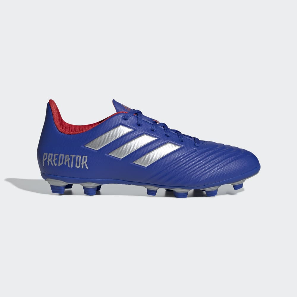 adidas Predator 19.4 Flexible FG Firm Ground Soccer Cleats Blue/Red - Best Buy Soccer