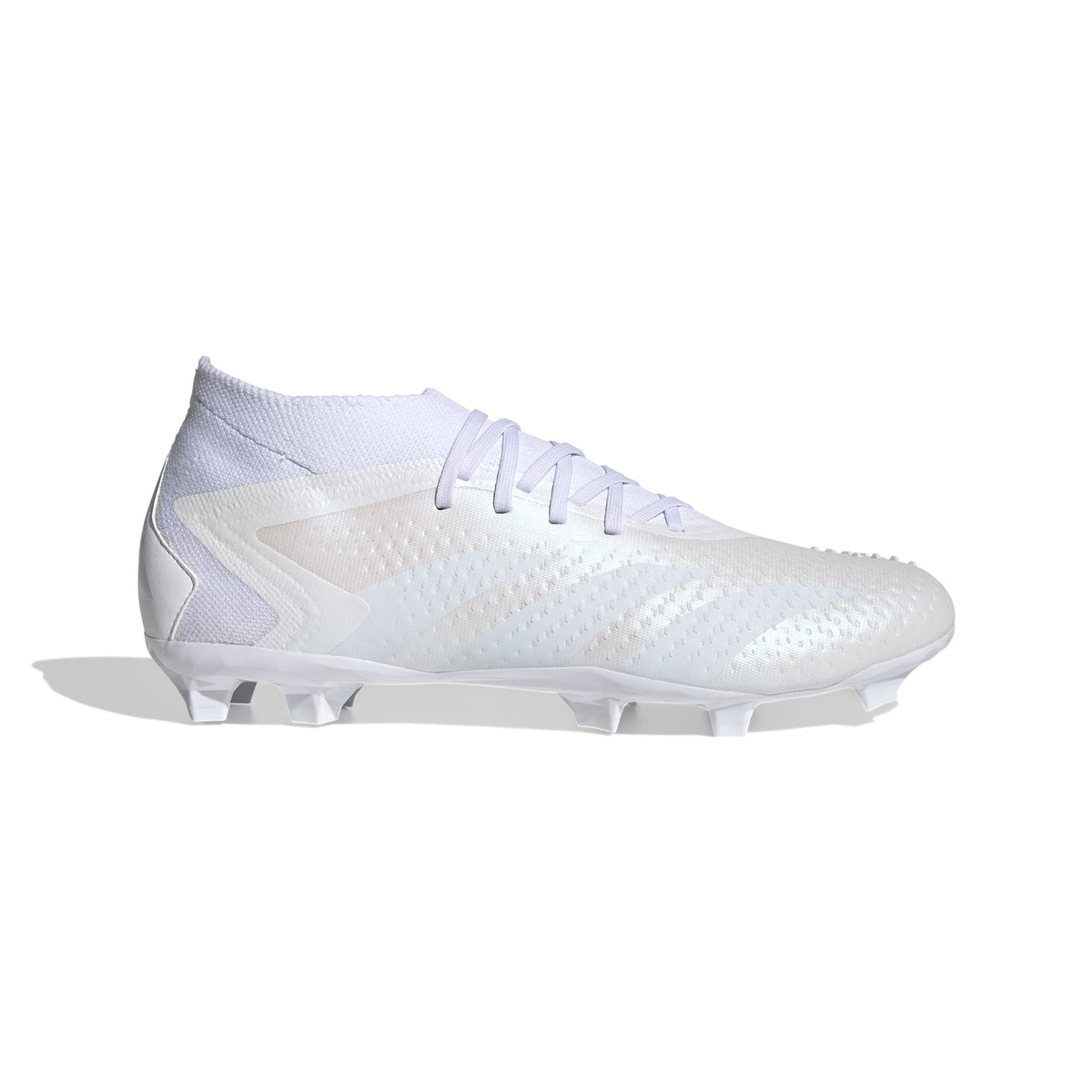 adidas Predator Accuracy.2 FG Firm Ground Soccer Cleats, White/Black / 8