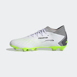 adidas Predator Accuracy.3 FG Firm Ground Soccer Cleats White/Black/Lucid Lemon - Best Buy Soccer