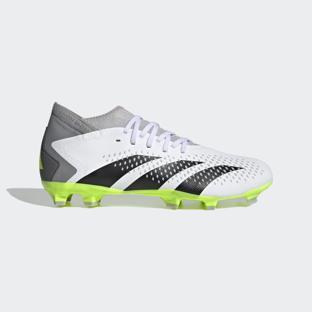 adidas Predator Accuracy.3 FG Firm Ground Soccer Cleats White/Black/Lucid Lemon - Best Buy Soccer
