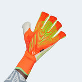 adidas Predator Edge Fingersave Pro Goalkeeper Gloves Solar Red/Solar Green - Best Buy Soccer