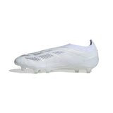 adidas Predator Elite Laceless FG Firm Ground Soccer Cleats - White/Silver Metallic/White - Best Buy Soccer