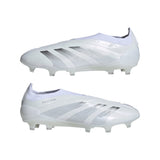 adidas Predator Elite Laceless FG Firm Ground Soccer Cleats - White/Silver Metallic/White - Best Buy Soccer