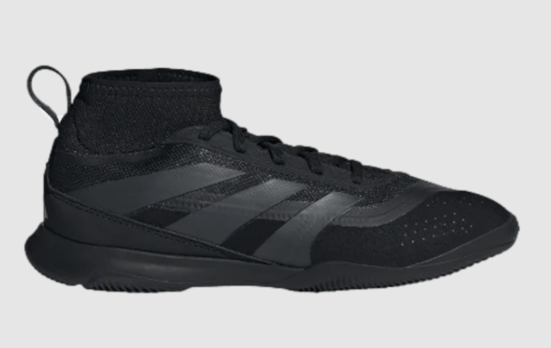 adidas Predator League Sock in Junior Indoor Soccer Shoes Core Black/Carbon / 6