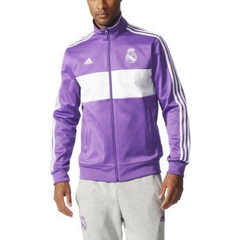 adidas Real Madrid 3S Trk Top Purple/Whi - Best Buy Soccer