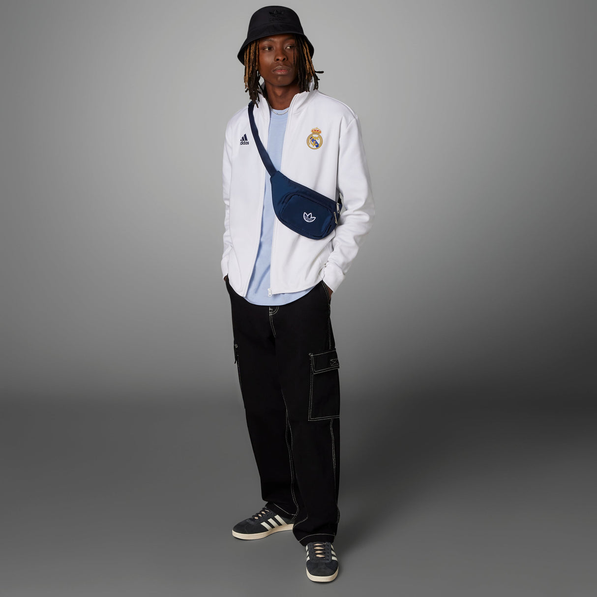 adidas Real Madrid Anthem Jacket - White - Best Buy Soccer