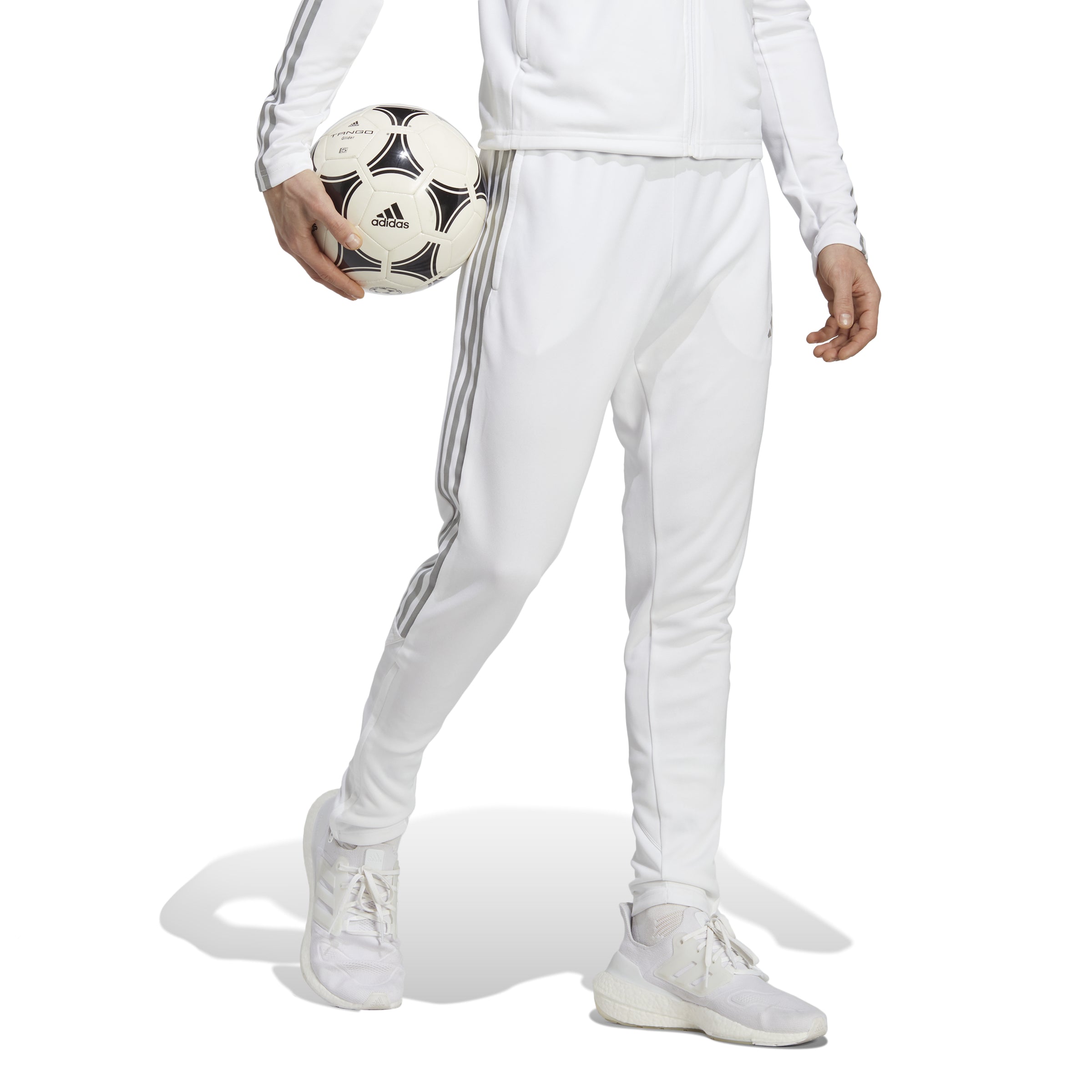 adidas Tiro Reflective Tracksuit Pant - White/Reflective Silver - Best Buy Soccer