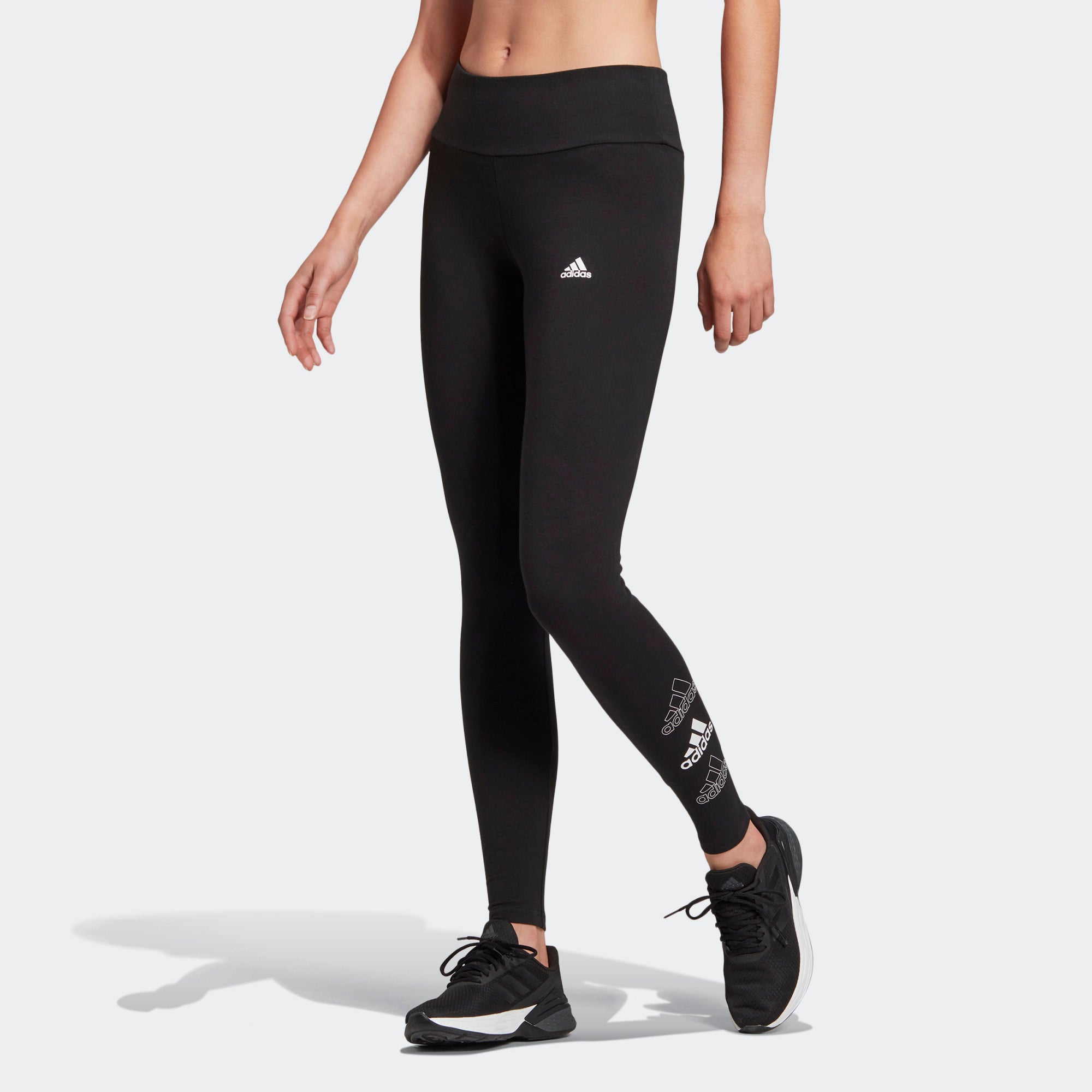 adidas Women's Essentials Stacked Logo High Rise Leggings - Best Buy Soccer