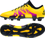 adidas X 15.1 FG/AG Multi - Ground Soccer Cleats - Solar Gold/Black/Shock Pink - Best Buy Soccer
