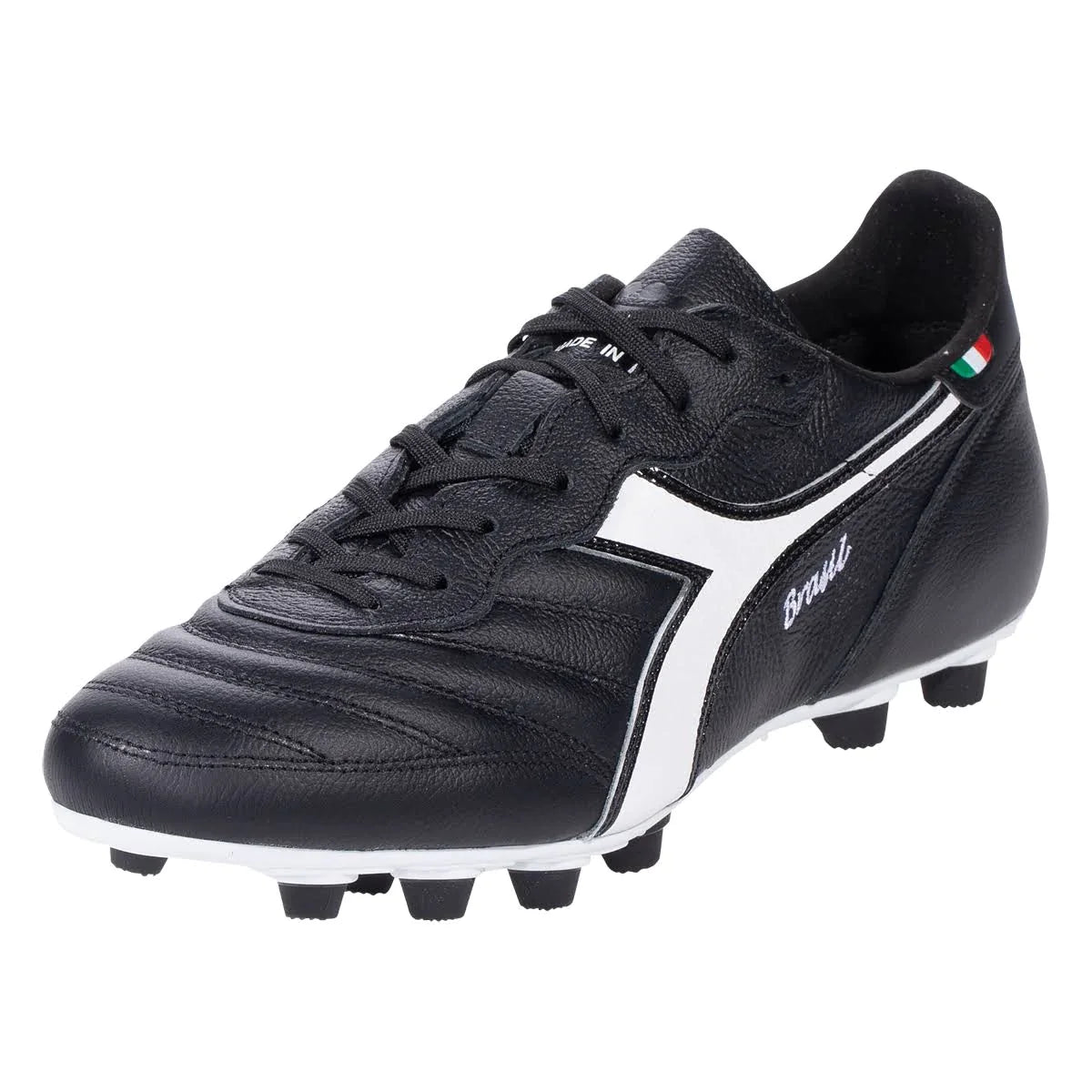Diadora Brasil Italy OG LT+MDPU FG Firm Ground Soccer Cleats Black/White - Best Buy Soccer