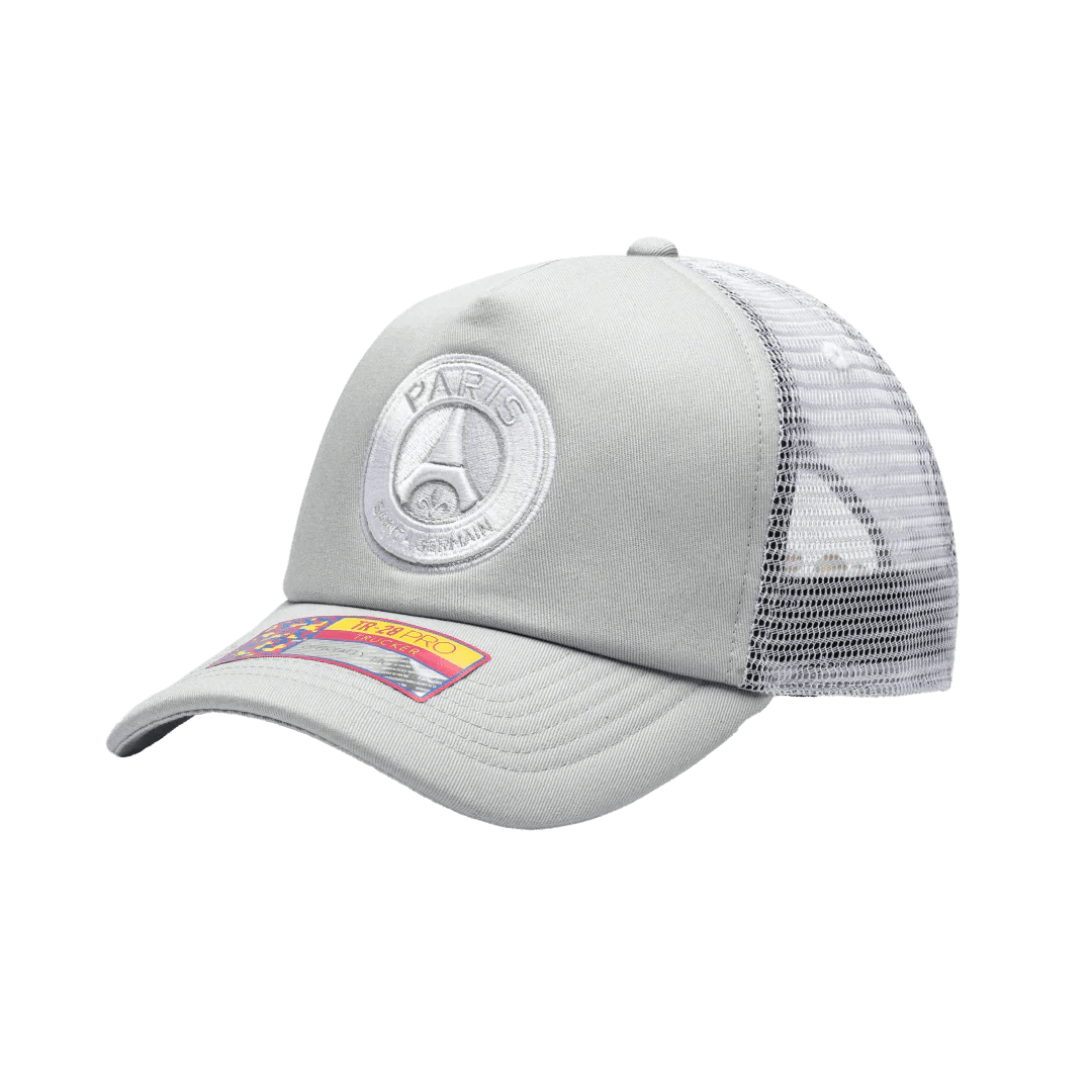 Fan Ink Paris Saint - Germain Fog Trucker Hat Grey - Best Buy Soccer