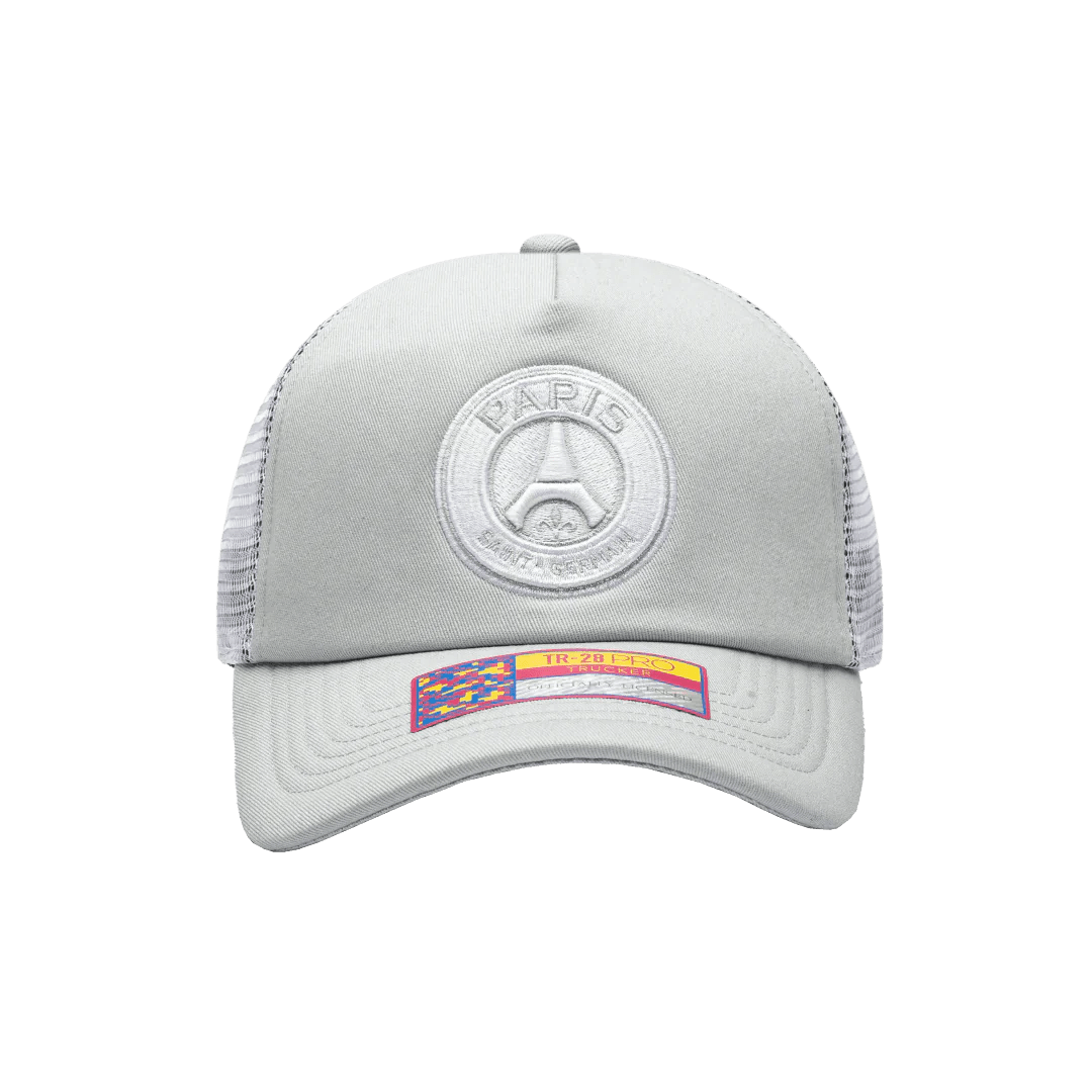 Fan Ink Paris Saint - Germain Fog Trucker Hat Grey - Best Buy Soccer