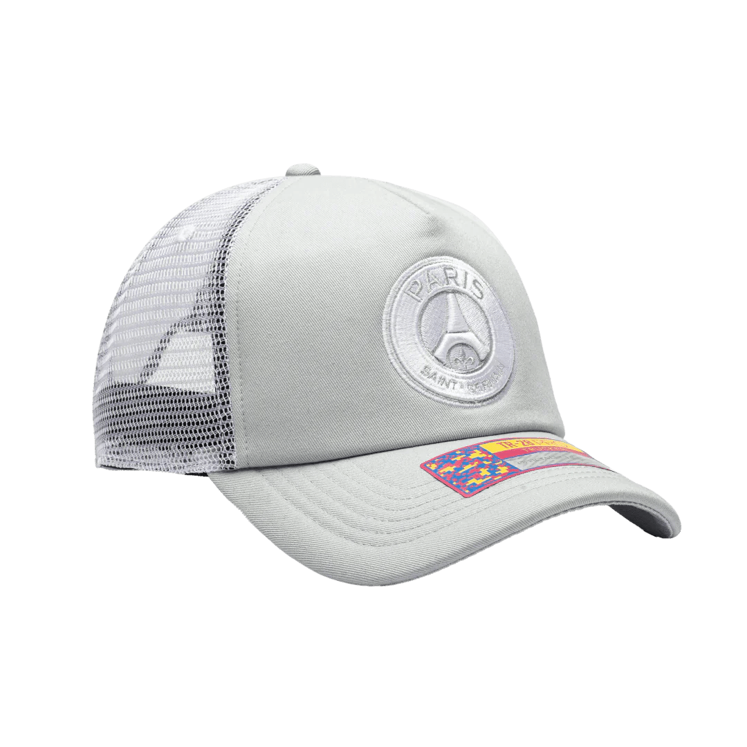 Fan Ink Paris Saint - Germain Fog Trucker Hat Grey - Best Buy Soccer