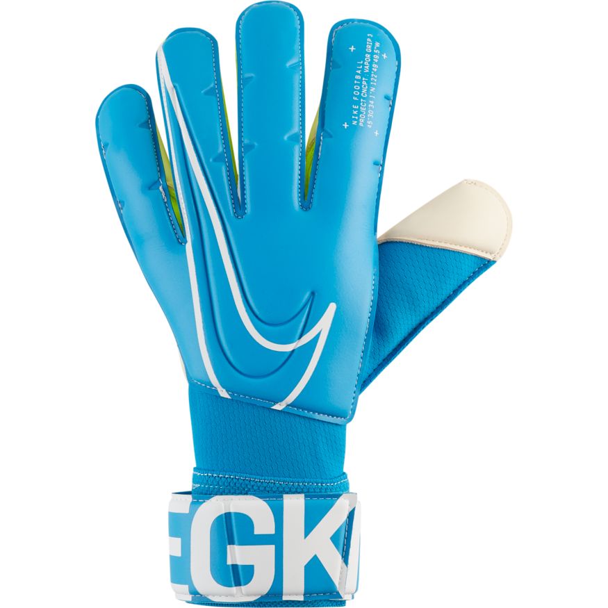 Nike GS Vapor Grip3 Goalkeeper Gloves Blue Hero/White - Best Buy Soccer