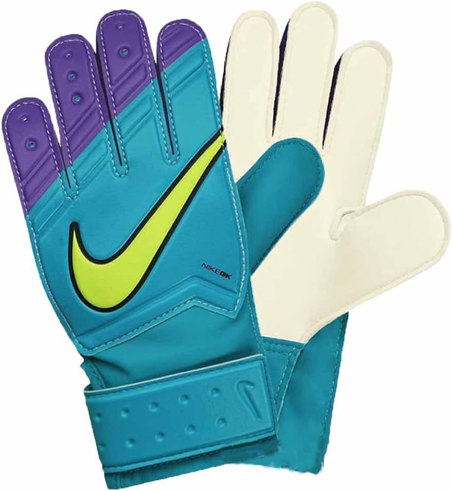 Nike JR Match Goalkeeper Gloves Blue/Volt - Best Buy Soccer