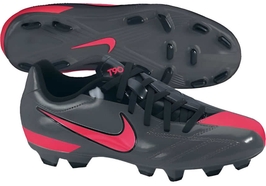Nike Jr T90 Shoot IV FG Black - Red - Best Buy Soccer