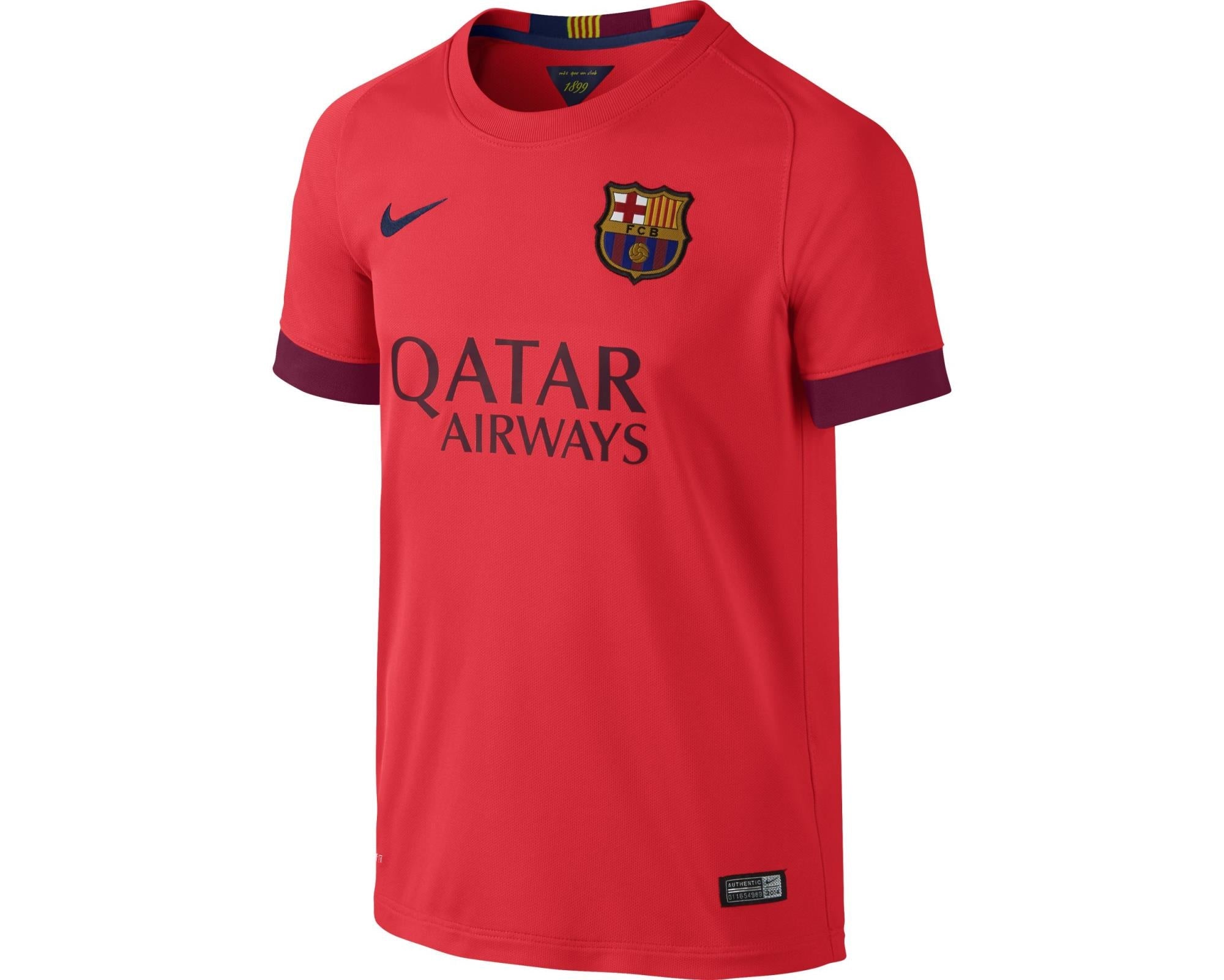 Nike Kid's Barcelona Away Stadium Jersey 14 Crimson/Blue/Red - Best Buy Soccer