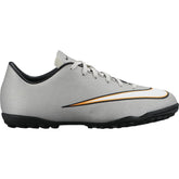 Nike Kid's JR Mercurial Victory V CR7 TF Turf Boots Silver/Turquoise/Black - Best Buy Soccer
